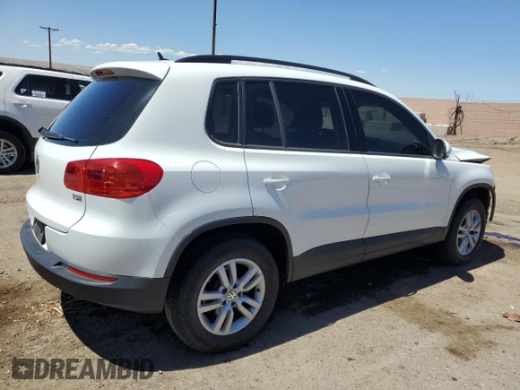 2016 Volkswagen Tiguan S z VIN WVGAV7AX6GW501102, wystawiony jako Copart lot #54174845 z przebiegiem 46 616 mil mil oraz Szkoda całkowita • Salvage title. Historia ofert i sprzedaży dostępna na DreamBid. Obrazek 3.