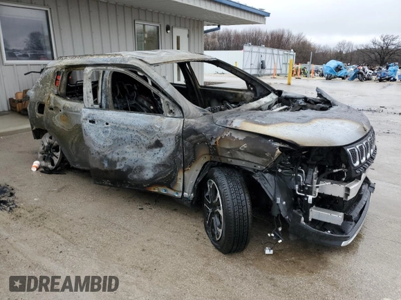 2023 Jeep Compass (RED) Edition with VIN 3C4NJDCNXPT565242, listed as a Copart auction lot 58893295 with Not provided miles and Non repairable. Bid and sale history available at DreamBid. Image 4.