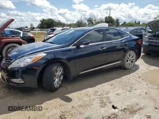 2013 Hyundai Azera with VIN KMHFG4JG1DA220395, listed as a Copart auction lot 73774624 with Not Provided miles and Salvage Title. Bid and sale history available at carsss.com. Image 1.