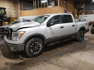 2018 Nissan Titan Pro-4X z VIN 1N6AA1E51JN530099, wystawiony jako Copart lot #48810395 z przebiegiem 75 573 mil mil oraz Szkoda całkowita • Salvage title. Historia ofert i sprzedaży dostępna na DreamBid. Obrazek 1.