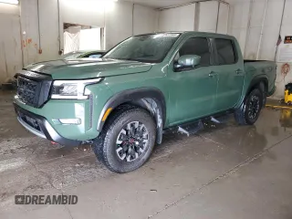 2024 Nissan Frontier SV z VIN 1N6ED1EK0RN603523, wystawiony jako Copart lot #57412365 z przebiegiem 33 638 mil mil oraz Szkoda całkowita • Salvage title. Historia ofert i sprzedaży dostępna na DreamBid. Obrazek 1.