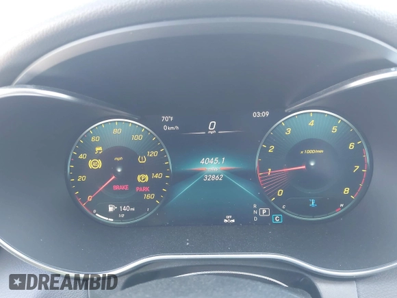 2021 Mercedes-Benz C 300 with VIN W1KWF8DB9MR611445, listed as a IAAI auction lot 41960300 with 32,862 mi miles and . Bid and sale history available at DreamBid. Image 7.