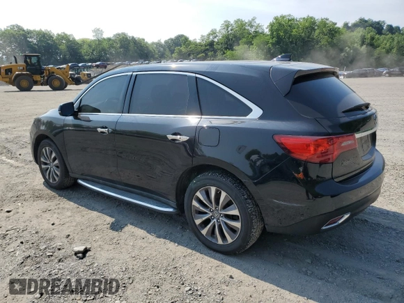 2015 Acura MDX Technology z VIN 5FRYD4H66FB012556, wystawiony jako Copart lot #59626515 z przebiegiem Nie podano mil oraz Czysty tytuł • Clean title. Historia ofert i sprzedaży dostępna na DreamBid. Obrazek 2.