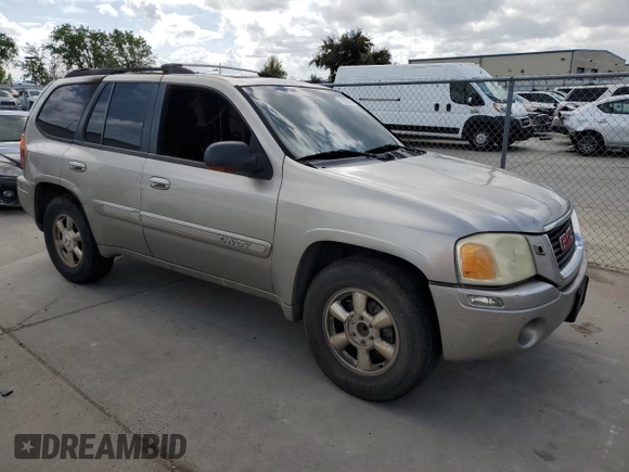 2002 GMC Envoy SLT with VIN 1GKDS13S022293912, listed as a Copart auction lot 51450845 with 0 mi miles and Salvage Title. Bid and sale history available at carsss.com. Image 4.