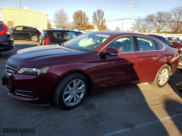 2016 Chevrolet Impala LT with VIN 1G1115S38GU164064, listed as a Copart auction lot 83811044 with 26,470 mi miles and Salvage Title. Bid and sale history available at carsss.com. Image 1.