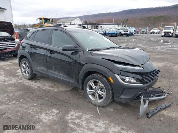 2023 Hyundai Kona SEL with VIN KM8K6CAB5PU941273, listed as a IAAI auction lot 41807072 with 30,473 mi miles. Bid and sale history available at carsss.com. Image 1.