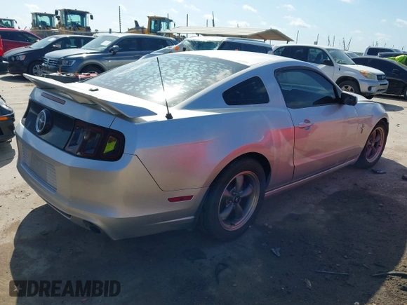 2013 Ford Mustang V6 with VIN 1ZVBP8AM1D5278884, listed as a IAAI auction lot 42507720 with 123,854 mi miles and . Bid and sale history available at DreamBid. Image 4.
