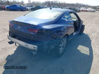 2017 Infiniti Q60 2.0t with VIN JN1CV7EL1HM320056, listed as a IAAI auction lot 41697318 with 86,364 mi miles and . Bid and sale history available at DreamBid. Image 4.