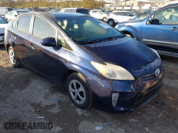 2013 Toyota Prius One with VIN JTDKN3DU4D1649342, listed as a IAAI auction lot 41075978 with 138,768 mi miles. Bid and sale history available at carsss.com. Image 1.