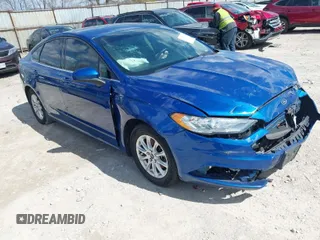 2018 Ford Fusion S with VIN 3FA6P0G74JR125258, listed as a IAAI auction lot 41845188 with 123,848 mi miles. Bid and sale history available at carsss.com. Image 1.