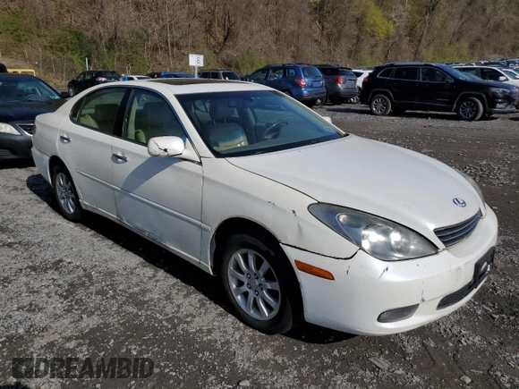 2002 Lexus ES 300 with VIN JTHBF30G925029779, listed as a Copart auction lot 51455565 with 222,525 mi miles and Clean Title. Bid and sale history available at DreamBid. Image 4.