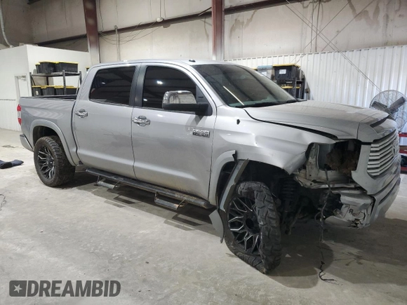 2017 Toyota Tundra Platinum with VIN 5TFAW5F10HX642253, listed as a Copart auction lot 88500185 with 201,722 mi miles and Salvage title. Bid and sale history available at DreamBid. Image 4.