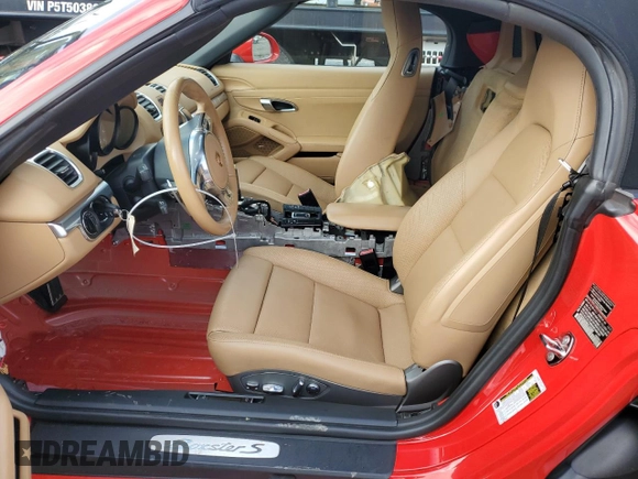 2013 Porsche Boxster S with VIN WP0CB2A85DS133399, listed as a Copart auction lot 79243854 with 67,025 mi miles and Salvage Title. Bid and sale history available at carsss.com. Image 7.