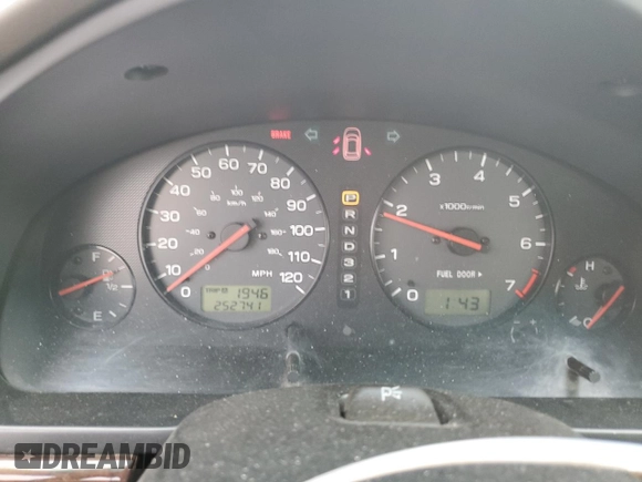 2002 Subaru Legacy Outback with VIN 4S3BE896727202747, listed as a Copart auction lot 85904924 with 252,741 mi miles and Salvage title. Bid and sale history available at DreamBid. Image 9.