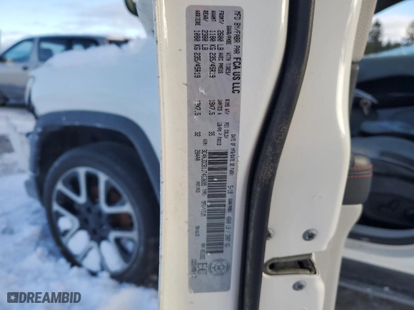 2018 Jeep Compass Limited with VIN 3C4NJDCB1JT463695, listed as a Copart auction lot 45647035 with 0 mi miles and Salvage Title. Bid and sale history available at carsss.com. Image 14.