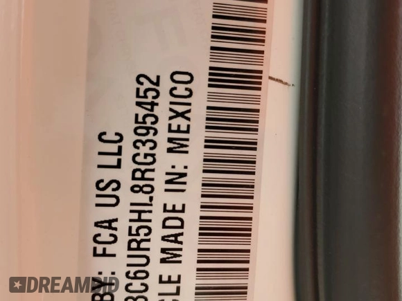 2024 Ram 2500 Tradesman with VIN 3C6UR5HL8RG395452, listed as a Copart auction lot 49342615 with 3,064 mi miles and Salvage title. Bid and sale history available at DreamBid. Image 12.