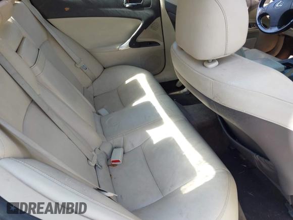 2009 Lexus IS 250 with VIN JTHCK262592029148, listed as a IAAI auction lot 42296938 with 230,863 mi miles and . Bid and sale history available at DreamBid. Image 8.