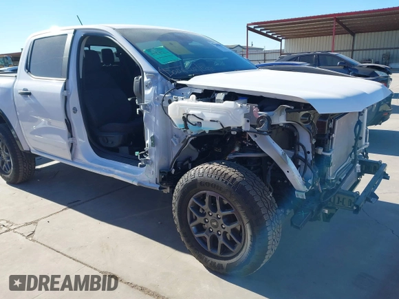 2024 Ford Ranger XLT with VIN 1FTER4GH4RLE18796, listed as a IAAI auction lot 41202877 with 7,632 mi miles. Bid and sale history available at carsss.com. Image 1.