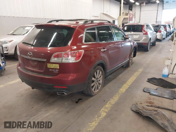 2009 Mazda CX-9 Grand Touring with VIN JM3TB38V890180356, listed as a IAAI auction lot 41419831 with 228,024 mi miles. Bid and sale history available at carsss.com. Image 4.