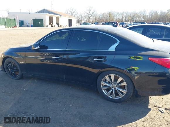 2014 Infiniti Q50 Hybrid Sport with VIN JN1AV7AP9EM691834, listed as a IAAI auction lot 41703454 with Not Provided miles and . Bid and sale history available at DreamBid. Image 13.