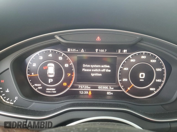 2018 Audi Q5 Premium Plus with VIN WA1BNAFY0J2153930, listed as a Copart auction lot 61966275 with 75,720 mi miles and Salvage title. Bid and sale history available at DreamBid. Image 9.