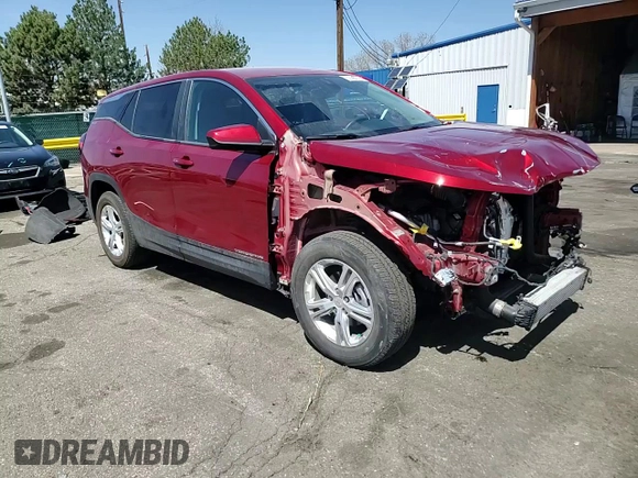 2024 GMC Terrain SLE with VIN 3GKALTEGXRL307375, listed as a Copart auction lot 52790335 with 22,995 mi miles and Salvage title. Bid and sale history available at DreamBid. Image 12.