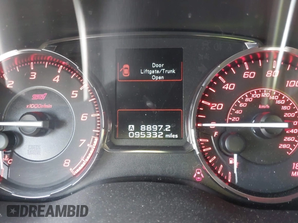2015 Subaru WRX STI with VIN JF1VA2L68F9824207, listed as a IAAI auction lot 41637409 with 95,332 mi miles and . Bid and sale history available at DreamBid. Image 16.