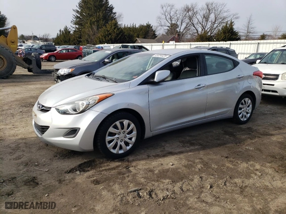 2011 Hyundai Elantra GLS PZEV with VIN 5NPDH4AE9BH031538, listed as a Copart auction lot 45534425 with 0 mi miles and Salvage Title. Bid and sale history available at carsss.com. Image 1.
