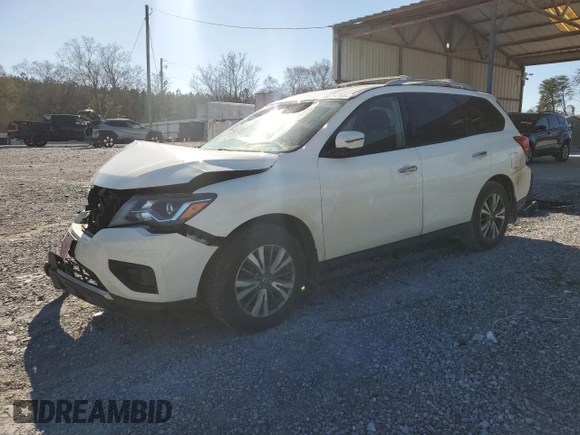 2020 Nissan Pathfinder S with VIN 5N1DR2AN7LC596798, listed as a Copart auction lot 49574785 with 99,769 mi miles and Salvage title. Bid and sale history available at DreamBid. Image 1.