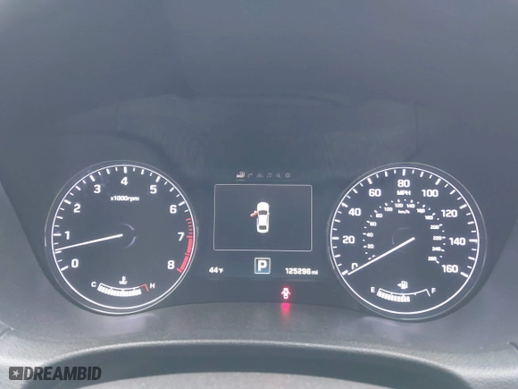 2015 Hyundai Genesis 5.0L with VIN KMHGN4JF8FU073687, listed as a IAAI auction lot 41118050 with 125,296 mi miles. Bid and sale history available at carsss.com. Image 7.
