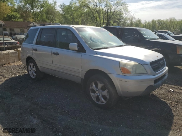 2003 Honda Pilot EX with VIN 2HKYF18633H602527, listed as a Copart auction lot 53622465 with 254,281 mi miles and Salvage Title. Bid and sale history available at carsss.com. Image 4.