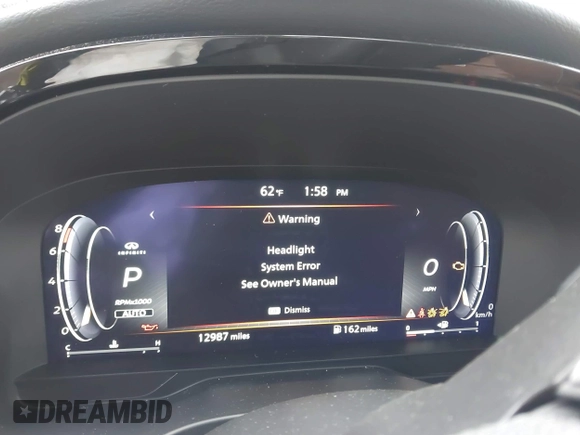 2024 Infiniti QX60 Autograph with VIN 5N1DL1HUXRC356369, listed as a IAAI auction lot 42312323 with 12,987 mi miles and . Bid and sale history available at DreamBid. Image 7.
