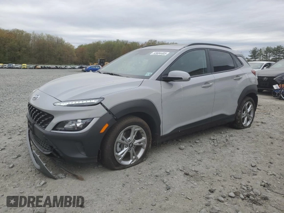 2023 Hyundai Kona SEL with VIN KM8K3CAB1PU044766, listed as a Copart auction lot 53684405 with 10,958 mi miles and Salvage Title. Bid and sale history available at carsss.com. Image 1.