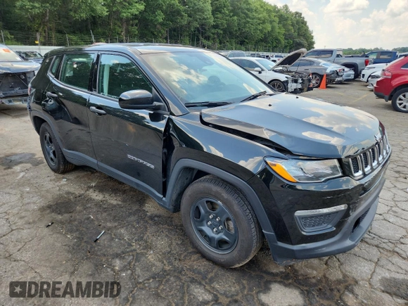 2021 Jeep Compass Sport z VIN 3C4NJCAB7MT588461, wystawiony jako Copart lot #61834045 z przebiegiem 114 732 mil mil oraz Szkoda całkowita • Salvage title. Historia ofert i sprzedaży dostępna na DreamBid. Obrazek 4.