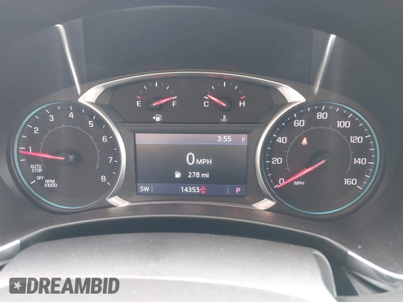 2019 Chevrolet Equinox Premier with VIN 3GNAXYEX1KS582293, listed as a IAAI auction lot 42065952 with 14,353 mi miles. Bid and sale history available at carsss.com. Image 7.