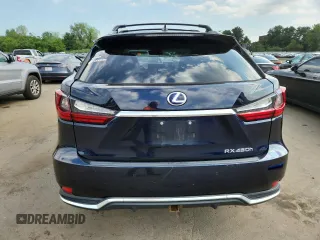 2020 Lexus RX 450h z VIN 2T2HGMDA7LC044429, wystawiony jako Copart lot #65892305 z przebiegiem 102 057 mil mil oraz Szkoda całkowita • Salvage title. Historia ofert i sprzedaży dostępna na DreamBid. Obrazek 6.