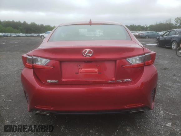 2015 Lexus RC 350 F Sport z VIN JTHSE5BC9F5002273, wystawiony jako Copart lot #58706285 z przebiegiem 105 602 mil mil oraz Szkoda całkowita • Salvage title. Historia ofert i sprzedaży dostępna na DreamBid. Obrazek 6.