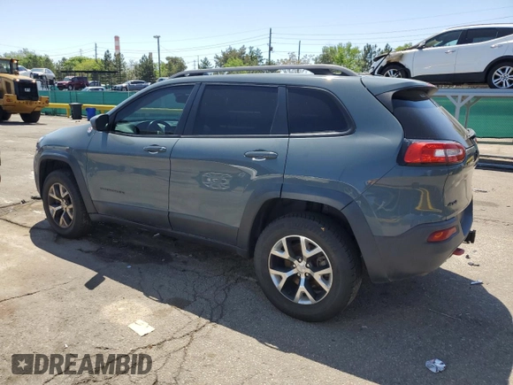 2014 Jeep Cherokee Trailhawk z VIN 1C4PJMBBXEW134939, wystawiony jako Copart lot #56579125 z przebiegiem 155 693 mil mil oraz Czysty tytuł • Clean title. Historia ofert i sprzedaży dostępna na DreamBid. Obrazek 2.