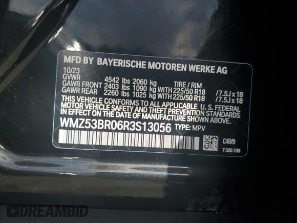 2024 MINI Countryman Cooper S with VIN WMZ53BR06R3S13056, listed as a Copart auction lot 74467254 with 1,923 mi miles and Non Repairable. Bid and sale history available at carsss.com. Image 13.