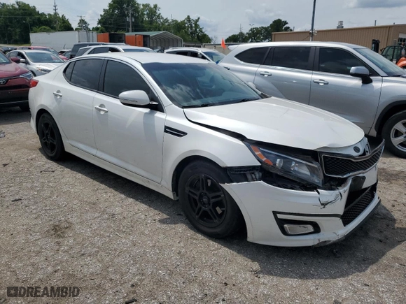 2015 Kia Optima LX with VIN KNAGM4A78F5596618, listed as a Copart auction lot 63429614 with 79,839 mi miles and Salvage Title. Bid and sale history available at carsss.com. Image 4.