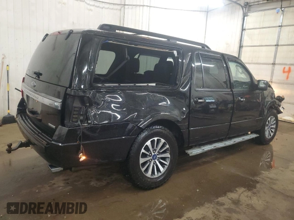 2017 Ford Expedition Max XLT with VIN 1FMJK1JT5HEA74523, listed as a Copart auction lot 57593415 with 116,427 mi miles and Salvage title. Bid and sale history available at DreamBid. Image 3.