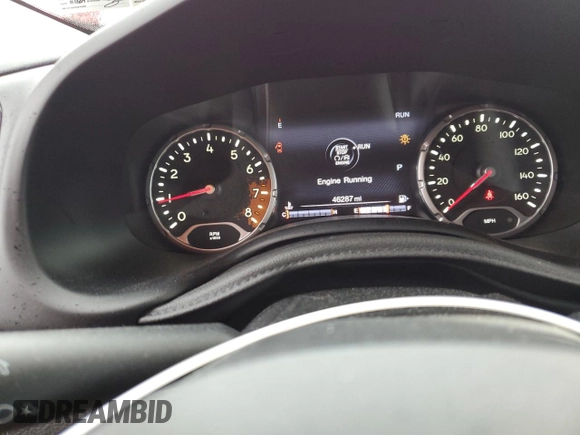 2017 Jeep Renegade Latitude with VIN ZACCJBBB1HPF91059, listed as a Copart auction lot 50259435 with 46,287 mi miles and Salvage Title. Bid and sale history available at carsss.com. Image 9.