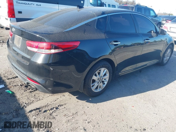 2017 Kia Optima LX with VIN 5XXGT4L30HG152700, listed as a IAAI auction lot 41826259 with 143,438 mi miles. Bid and sale history available at carsss.com. Image 4.