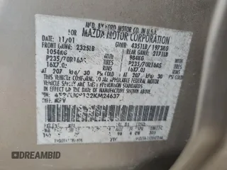 2002 Mazda Tribute LX with VIN 4F2YU09132KM24637, listed as a Copart auction lot 88919855 with 211,198 mi miles and Salvage Title. Bid and sale history available at carsss.com. Image 13.
