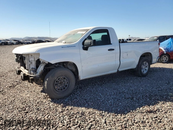 2019 Chevrolet Silverado 1500 Work Truck with VIN 3GCNWAEF8KG183640, listed as a Copart auction lot 81997624 with 129,434 mi miles and Salvage Title. Bid and sale history available at DreamBid. Image 1.