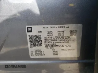 2019 Chevrolet Traverse LS with VIN 1GNERFKW1KJ273369, listed as a Copart auction lot 45704375 with 64,548 mi miles and Salvage Title. Bid and sale history available at carsss.com. Image 13.