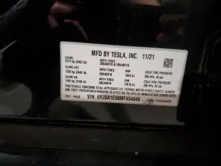 2021 Tesla Model S Long Range z VIN 5YJSA1E58MF454648, wystawiony jako Copart lot #57303595 z przebiegiem 30 003 mil mil oraz Szkoda całkowita • Salvage title. Historia ofert i sprzedaży dostępna na DreamBid. Obrazek 12.