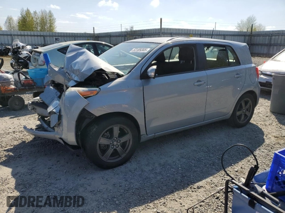 2013 Scion xD with VIN JTKKUPB45D1037222, listed as a Copart auction lot 53189385 with 0 mi miles and Salvage Title. Bid and sale history available at carsss.com. Image 1.