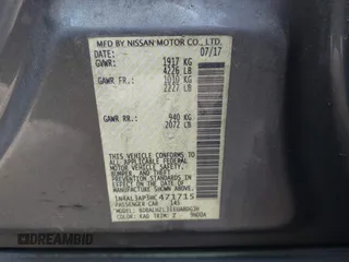 2017 Nissan Altima SR with VIN 1N4AL3AP3HC471715, listed as a IAAI auction lot 41960410 with 288,926 mi miles and . Bid and sale history available at carsss.com. Image 9.