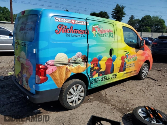 2020 Nissan NV200 SV with VIN 3N6CM0KN0LK699893, listed as a Copart auction lot 61254515 with 98,841 mi miles and Salvage title. Bid and sale history available at DreamBid. Image 3.